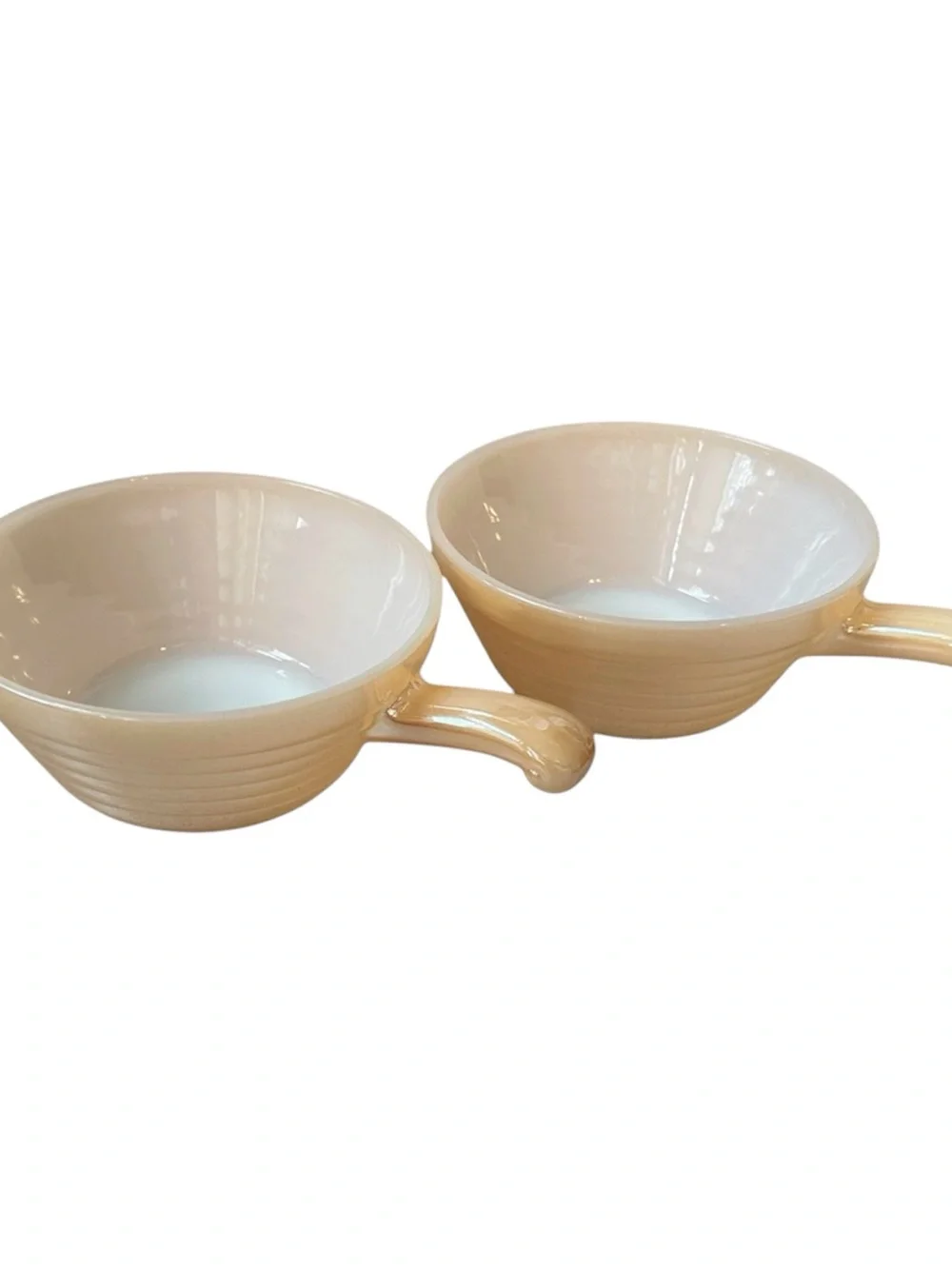 Vintage Fire King Peach Lustreware Bowls